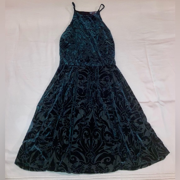 Aqua Medium Green Floral Dress - Picture 2 of 4
